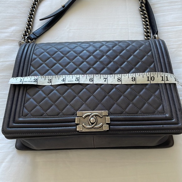 COPY - Authentic Chanel Large Quilted Caviar Boy Bag Purse - Picture 17 of 17